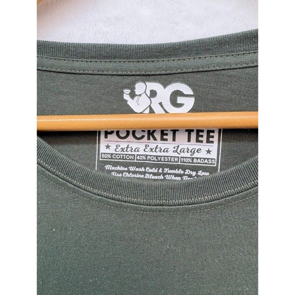 Men's Rowdy Gentlemen Size XXL Tiki Toasting Man Pocket Tee Long Sleeve NWT - Picture 5 of 6